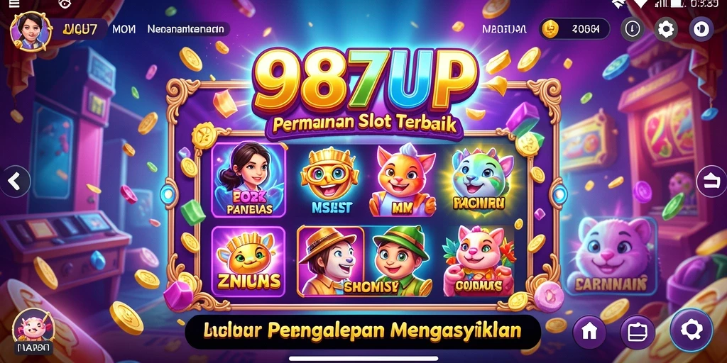 Gameplay menarik dari permainan Slot 987UP yang seru dan penuh warna.