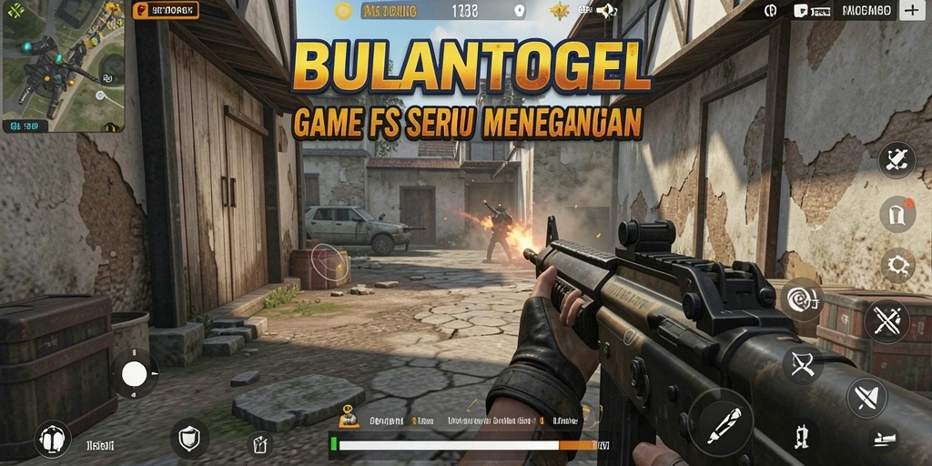 Tampilan gameplay seru dalam BULANTOGEL dengan aksi FPS yang mendebarkan.