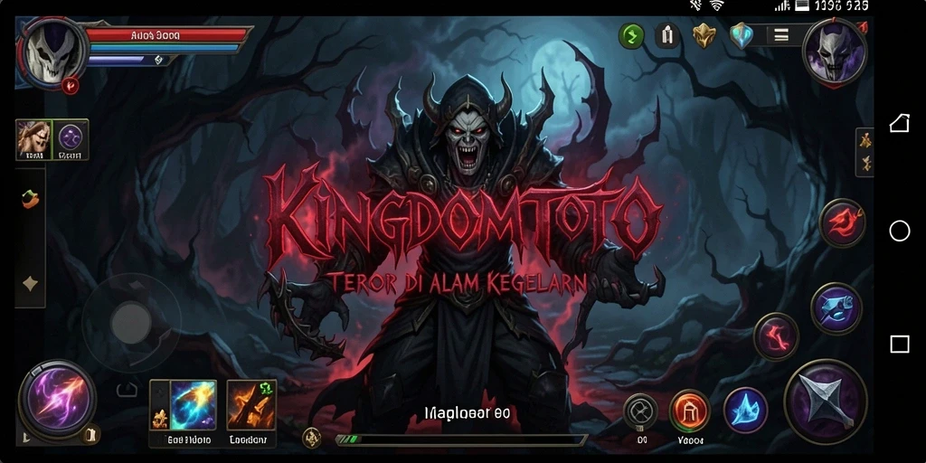 Screenshot KINGDOMTOTO menampilkan momen menegangkan dalam gameplay Horror.