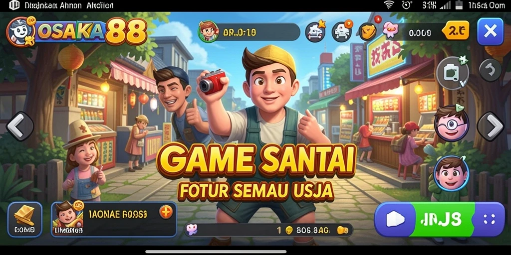 Tangkapan layar gameplay OSAKA88 yang menarik dan penuh warna.