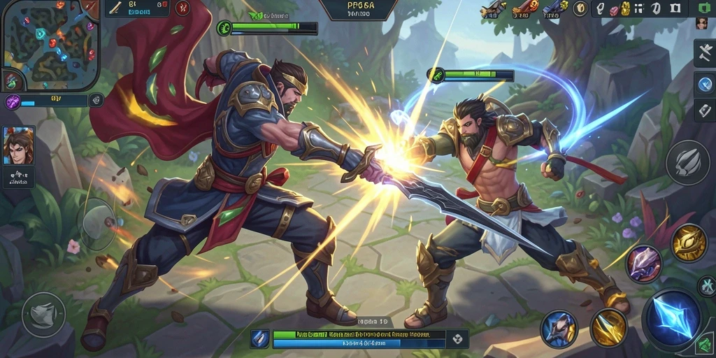 Gameplay seru dalam PP88 dengan pertarungan MOBA yang strategis.