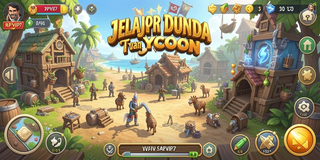 Tampilan gameplay seru di RPVIP7 dengan tantangan Tycoon.
