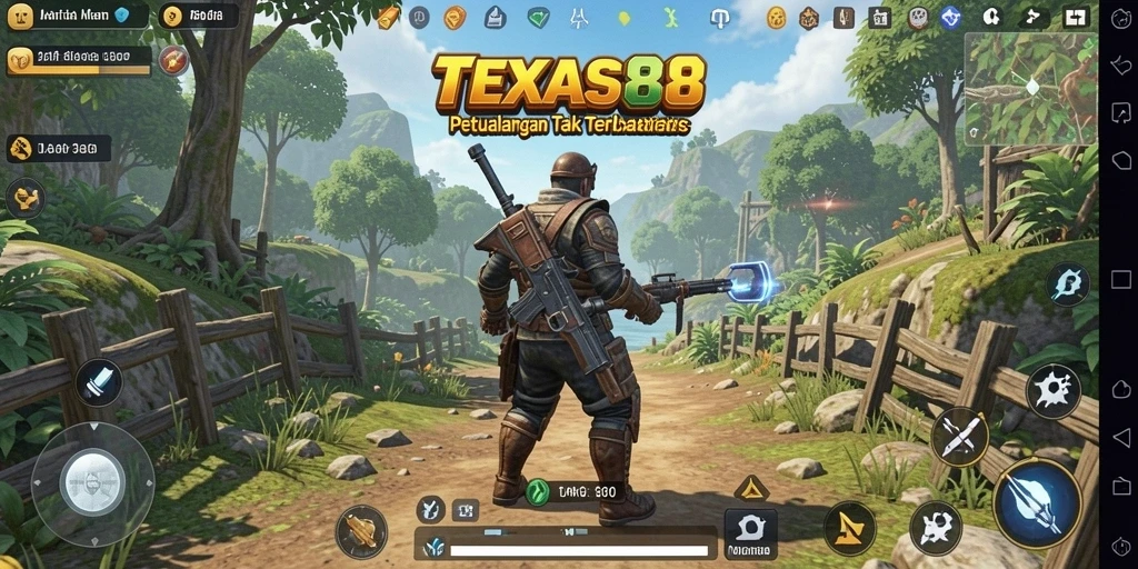 Tampilan gameplay yang menakjubkan dari TEXAS88 di dunia terbuka.