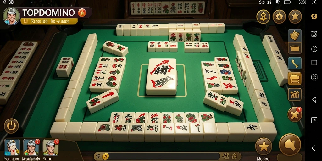Tampilan gameplay <strong>TOPDOMINO</strong> yang menarik dan seru.